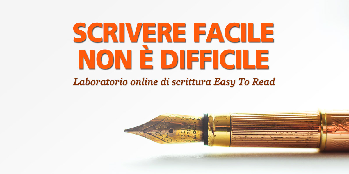 Laboratorio online di scrittura easy to read