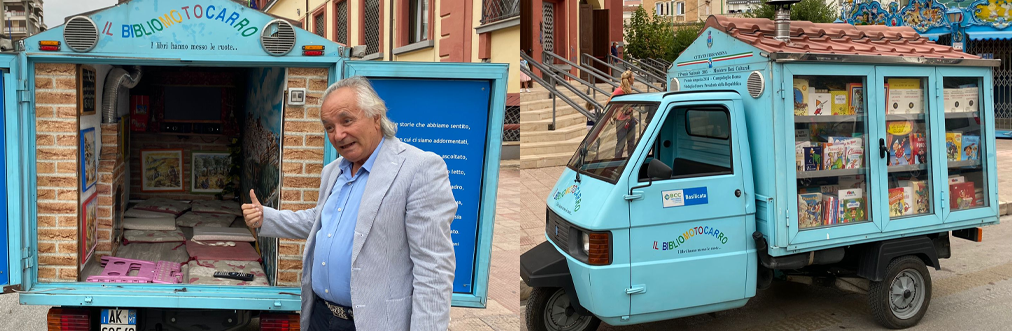 Il Bibliomotocarro del Maestro Antonio La Cava